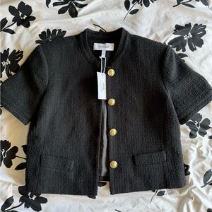 Derek Lam Black Blazer with Gold Accents